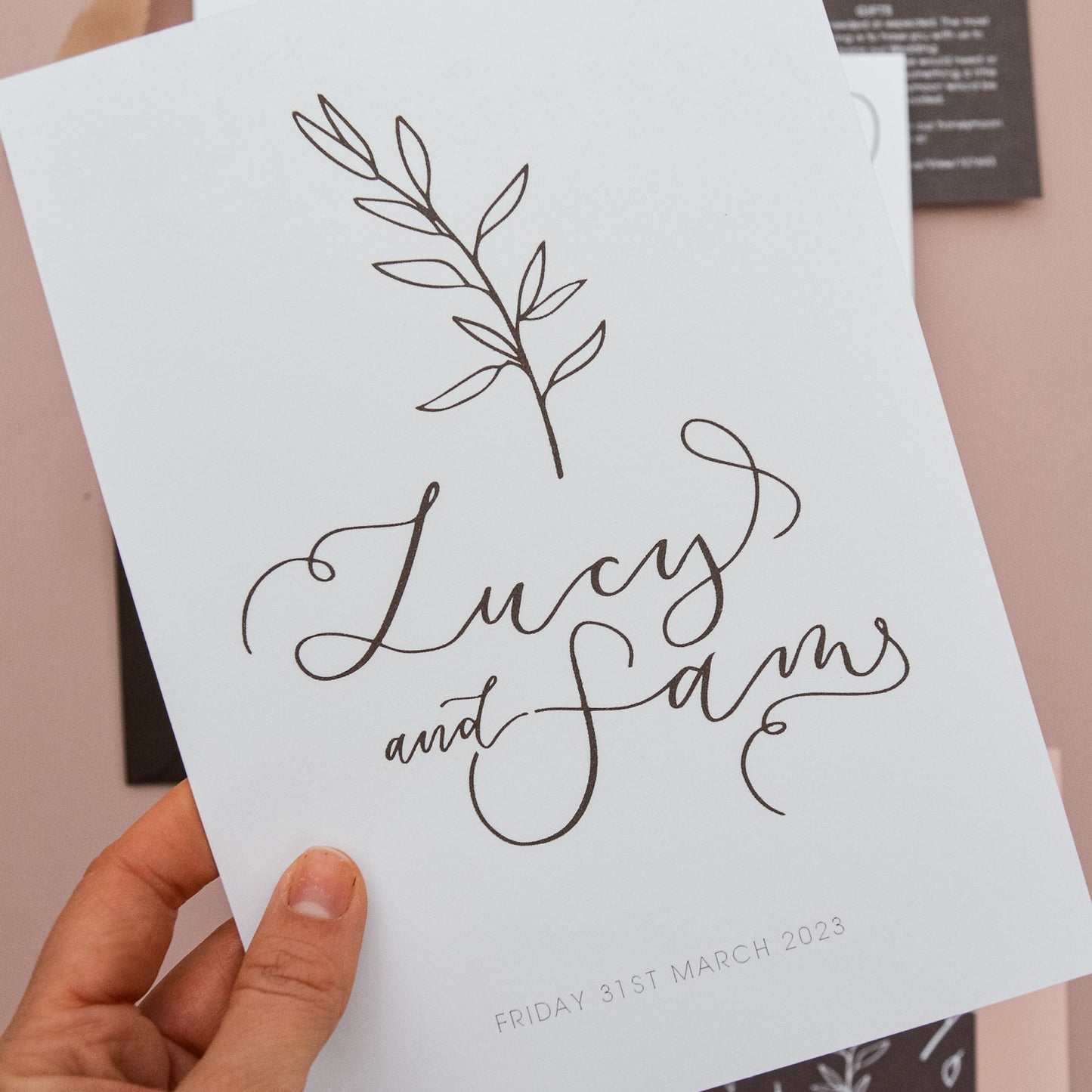 Muted Modern Boho Invitation