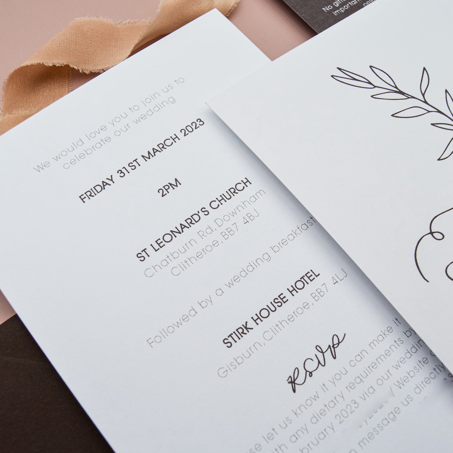 Muted Modern Boho Invitation