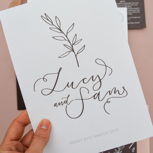 Muted Modern Boho Invitation